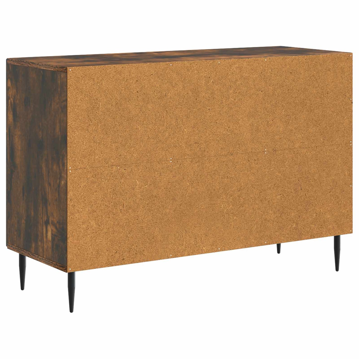 Sideboard med skuffe Røget eg 89 x 34,5 x 60 cm Konstrueret træ