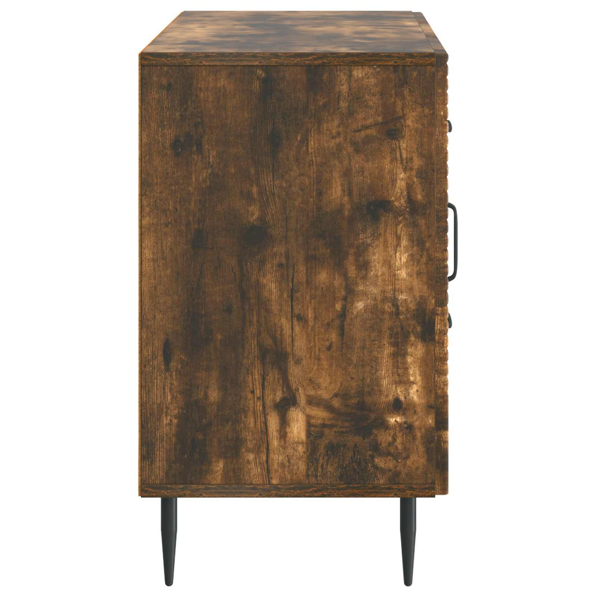Sideboard med skuffe Røget eg 89 x 34,5 x 60 cm Konstrueret træ