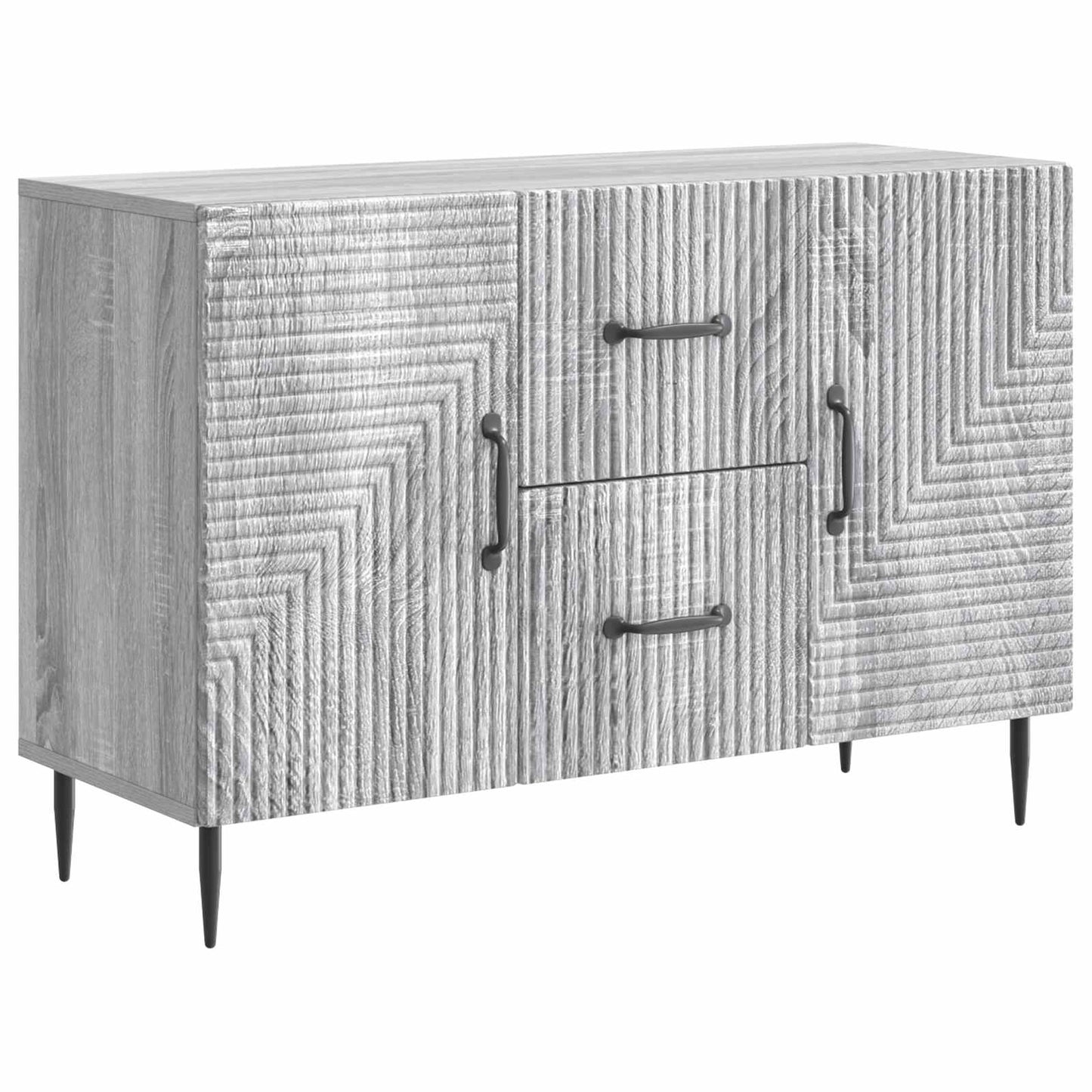Sideboard Grå sonoma-eg 89 x 34,5 x 60 cm Konstrueret træ