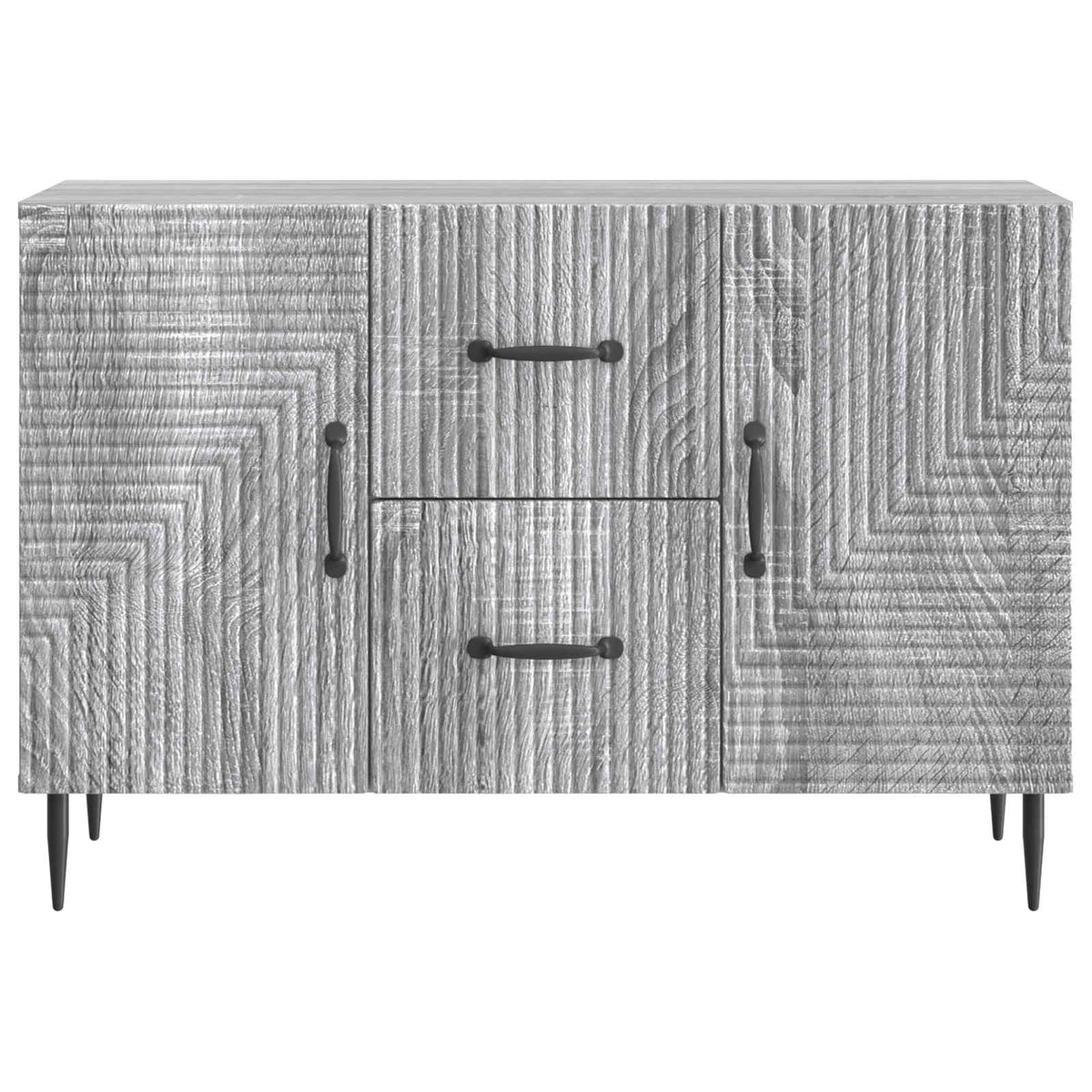 Sideboard Grå sonoma-eg 89 x 34,5 x 60 cm Konstrueret træ