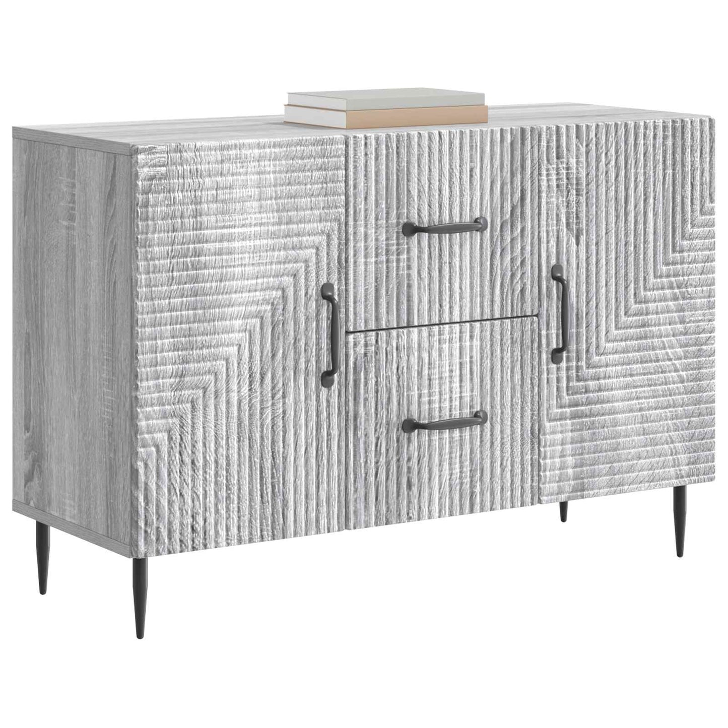 Sideboard Grå sonoma-eg 89 x 34,5 x 60 cm Konstrueret træ
