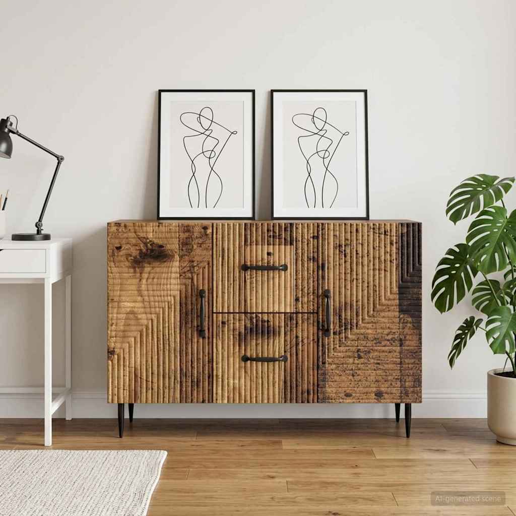 Sideboard Gammelt træ 89 x 34,5 x 60 cm Konstrueret træ