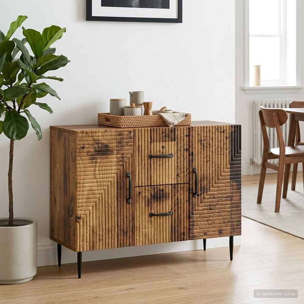 Sideboard Gammelt træ 89 x 34,5 x 60 cm Konstrueret træ