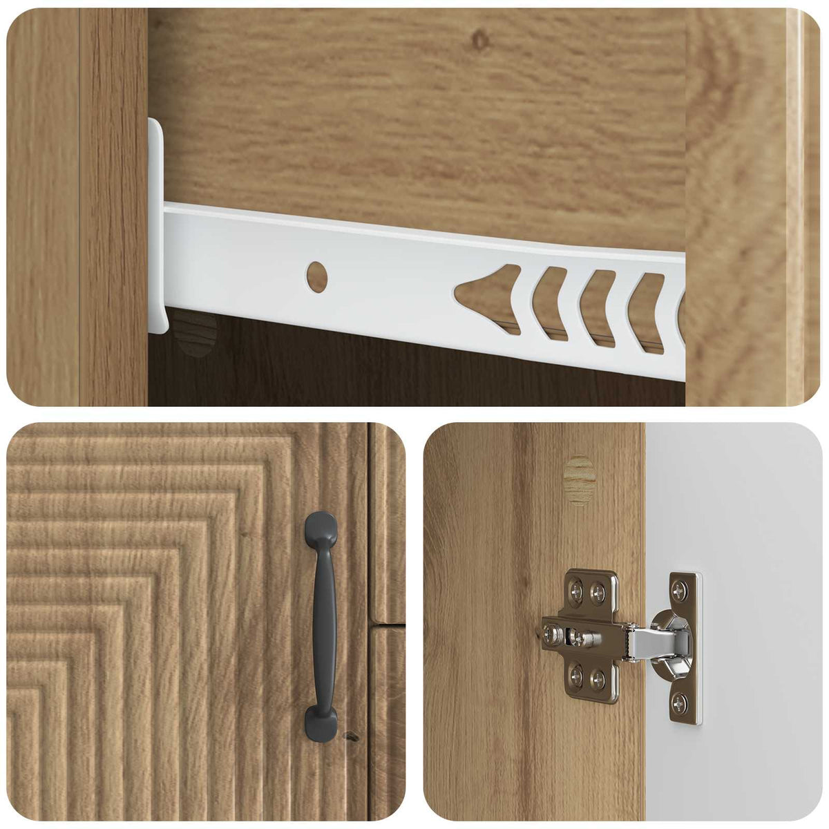 Sideboard Artisan-eg 89 x 34,5 x 60 cm Konstrueret træ