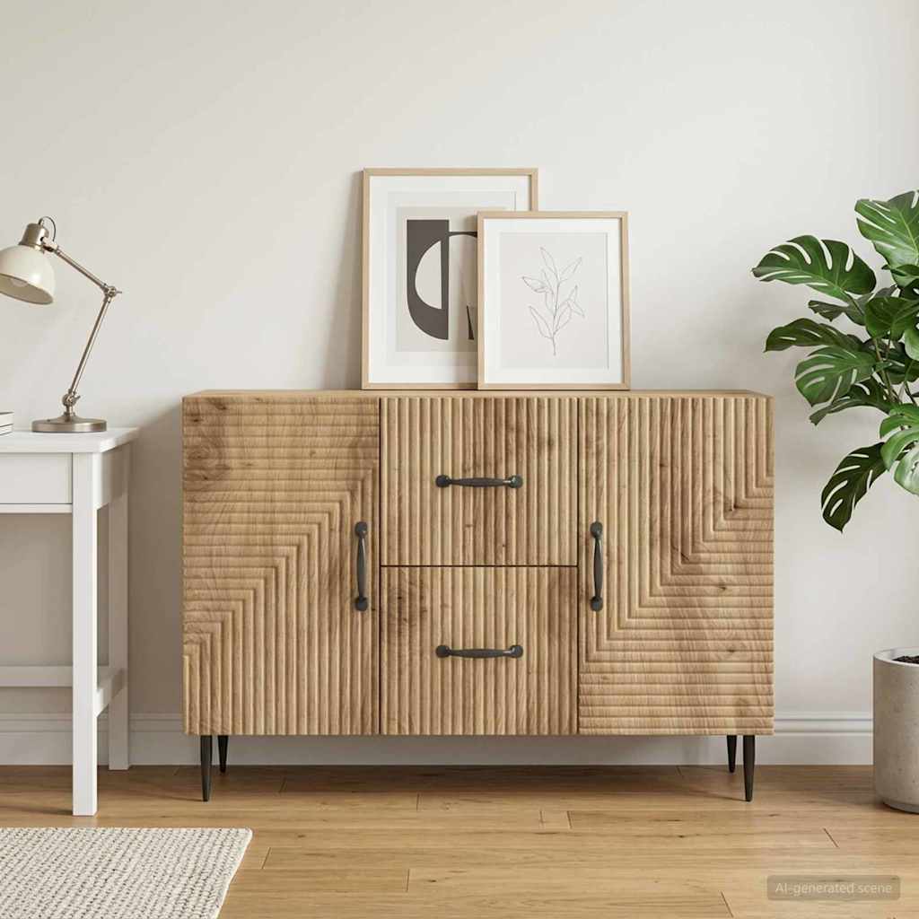 Sideboard Artisan-eg 89 x 34,5 x 60 cm Konstrueret træ
