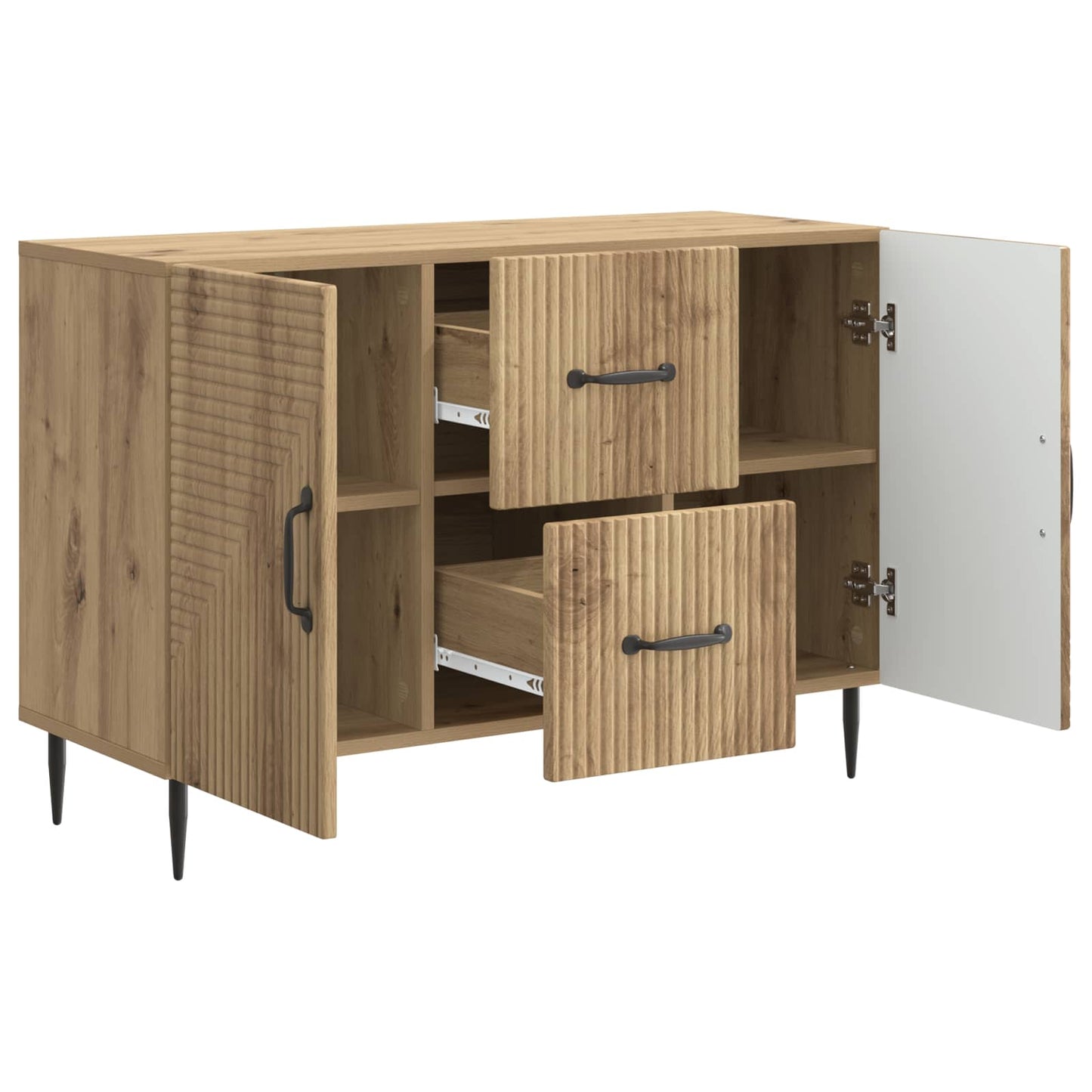 Sideboard Artisan-eg 89 x 34,5 x 60 cm Konstrueret træ