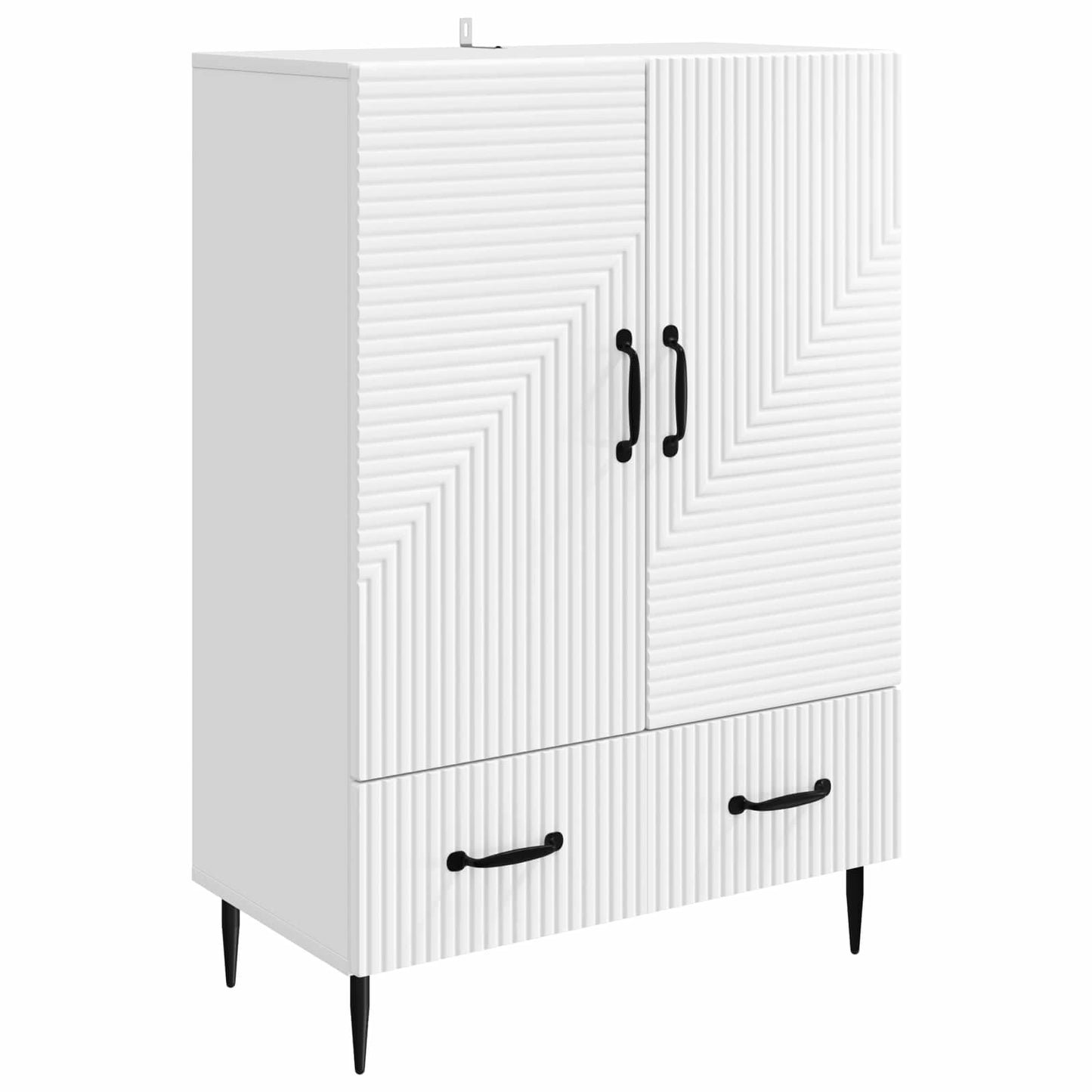 Sideboard Hvid 66 x 34,5 x 95 cm Konstrueret træ