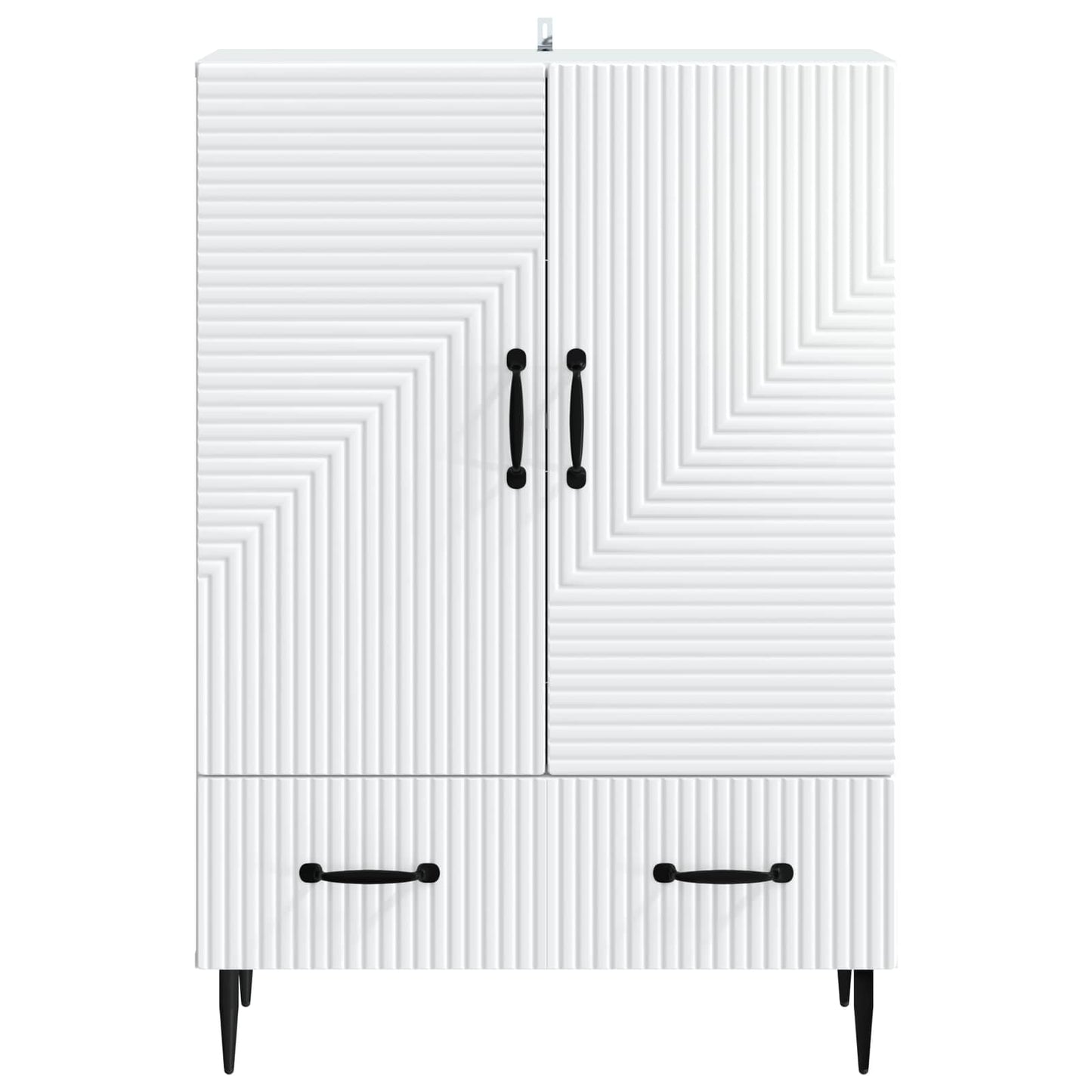 Sideboard Hvid 66 x 34,5 x 95 cm Konstrueret træ
