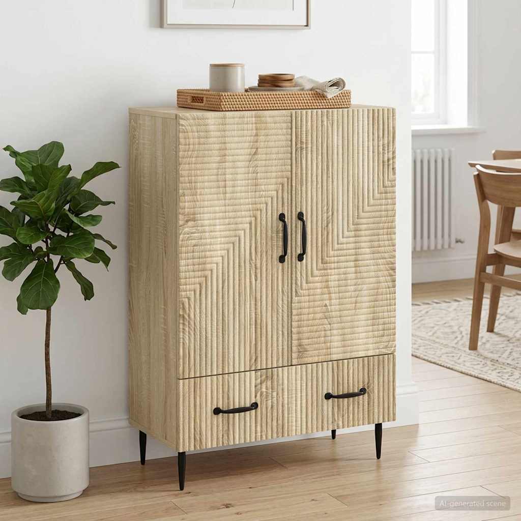 Sideboard Sonoma-eg 66 x 34,5 x 95 cm Konstrueret træ