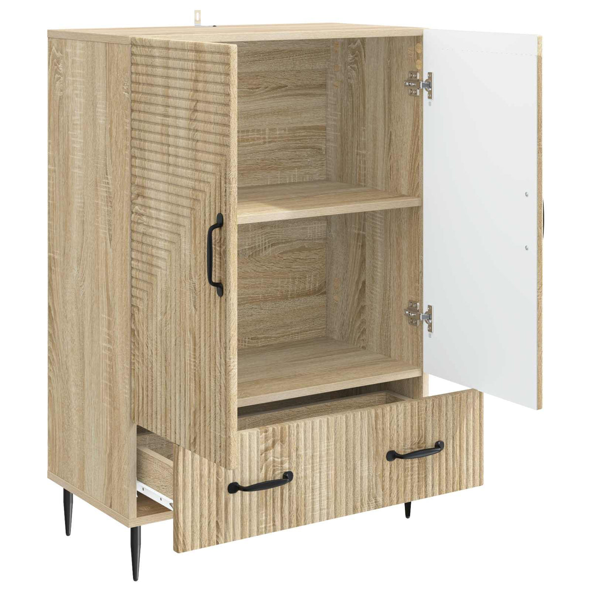 Sideboard Sonoma-eg 66 x 34,5 x 95 cm Konstrueret træ