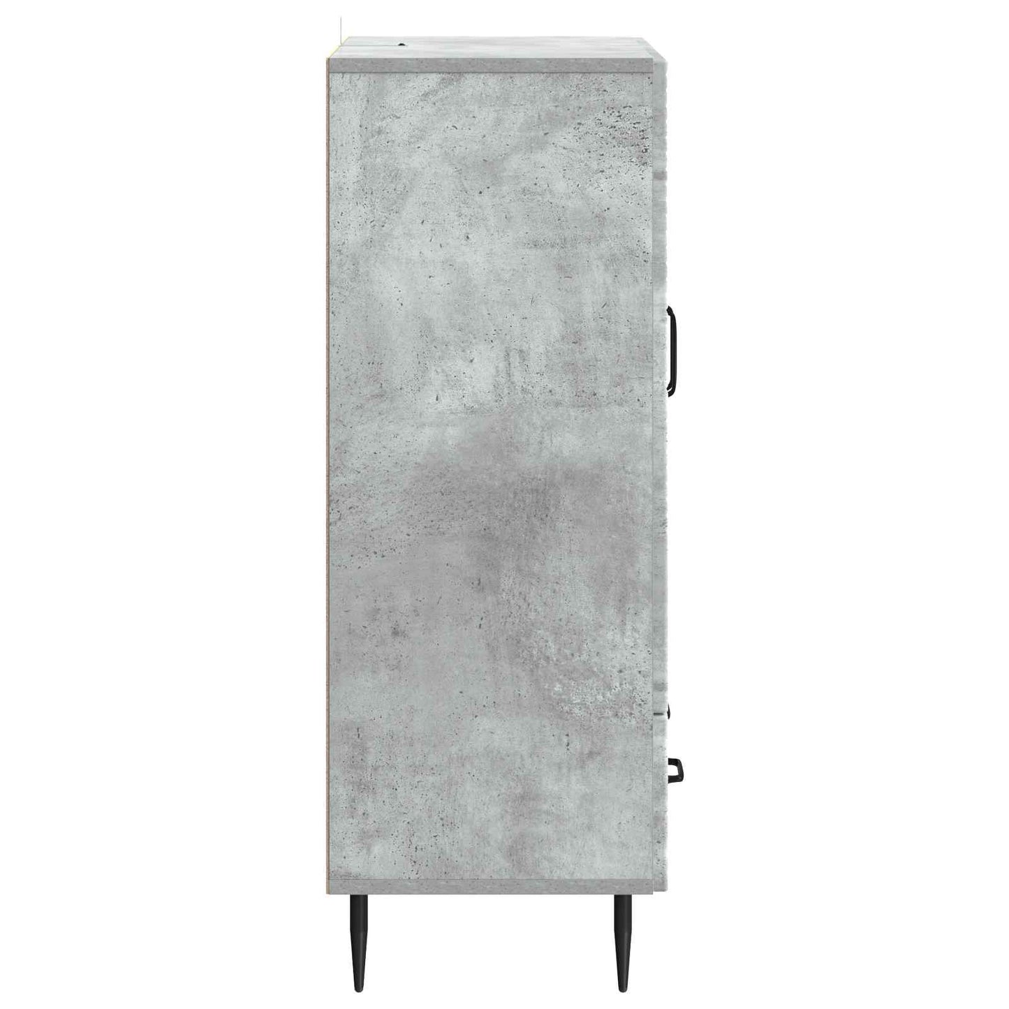 Sideboard med skuffe Betongrå 66 x 34,5 x 95 cm Konstrueret træ