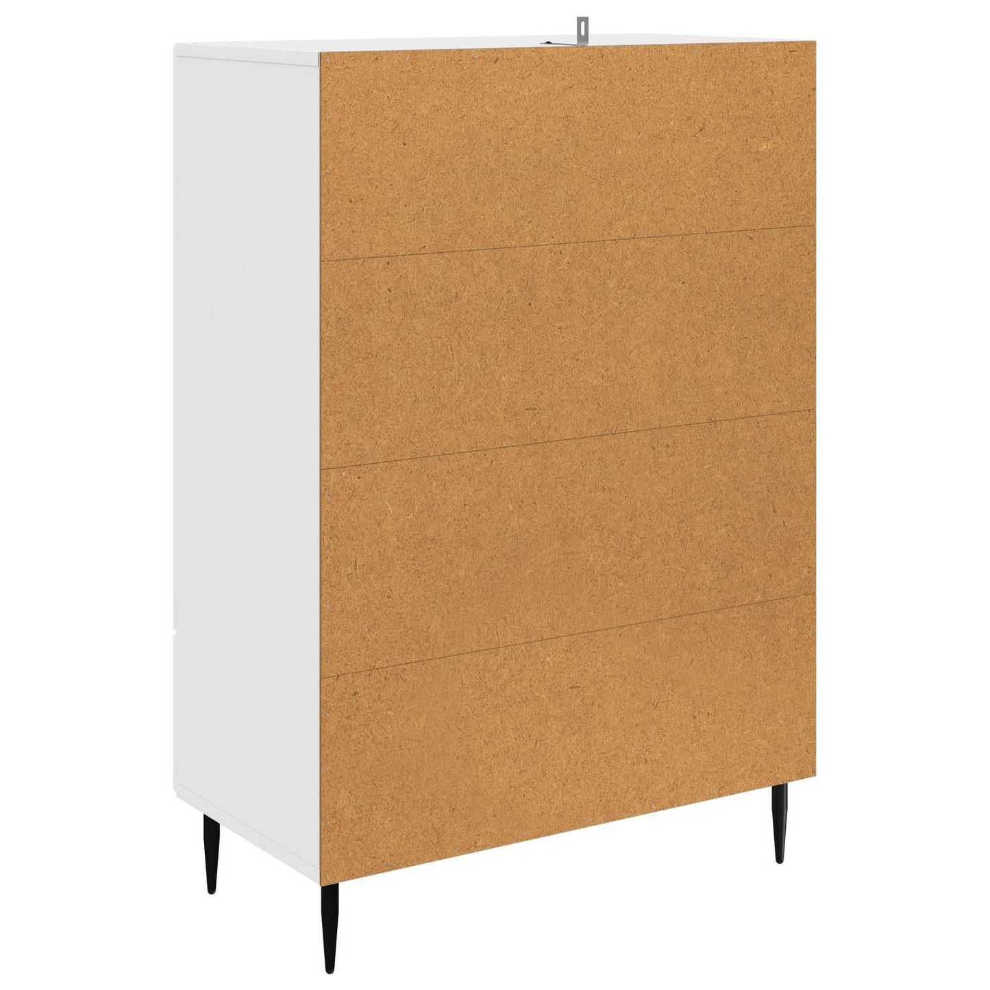 Sideboard Hvid højglans 66 x 34,5 x 95 cm Konstrueret træ