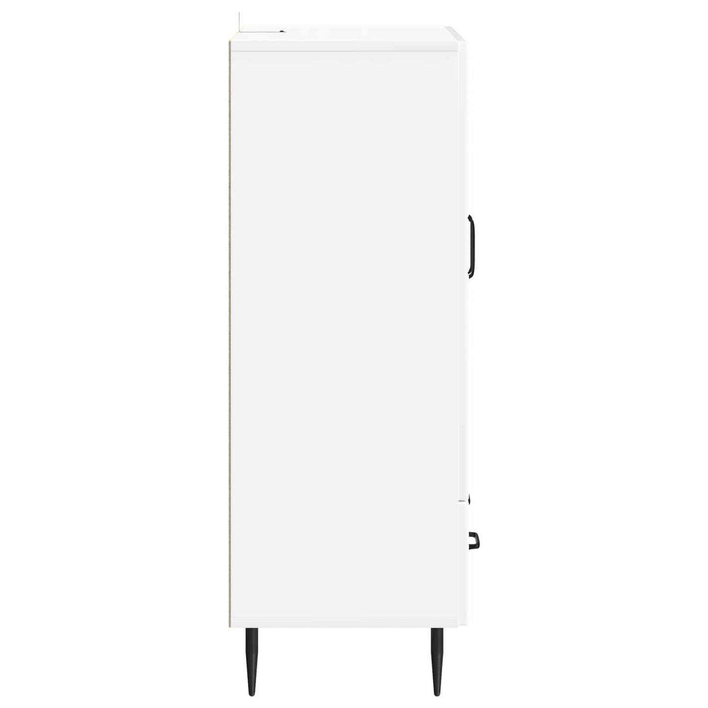Sideboard Hvid højglans 66 x 34,5 x 95 cm Konstrueret træ