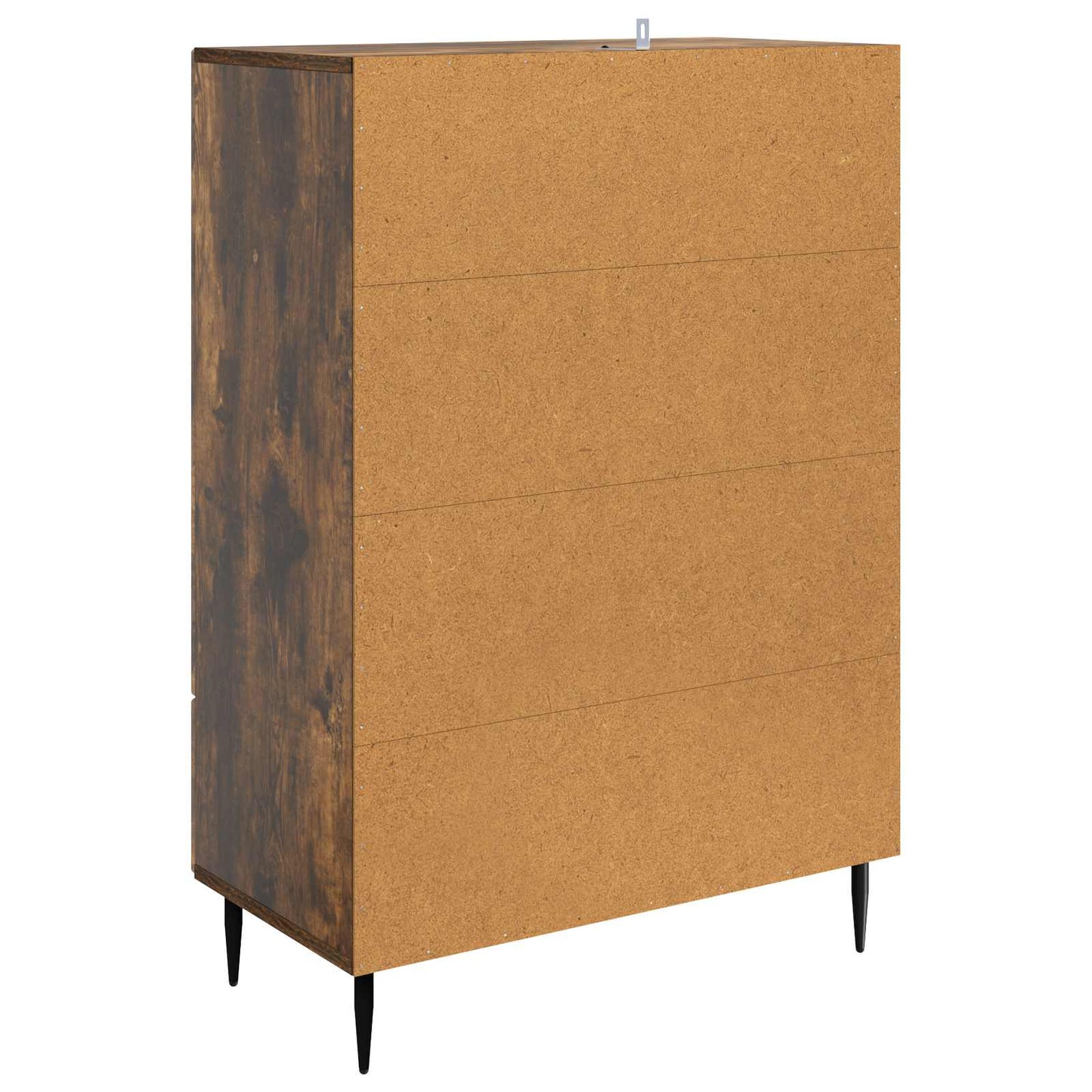 Sideboard med skuffe Røget eg 66 x 34,5 x 95 cm Konstrueret træ
