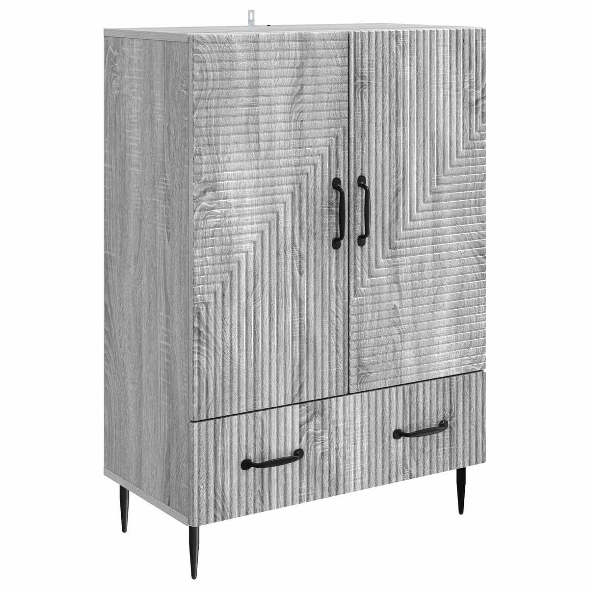 Sideboard Grå sonoma-eg 66 x 34,5 x 95 cm Konstrueret træ
