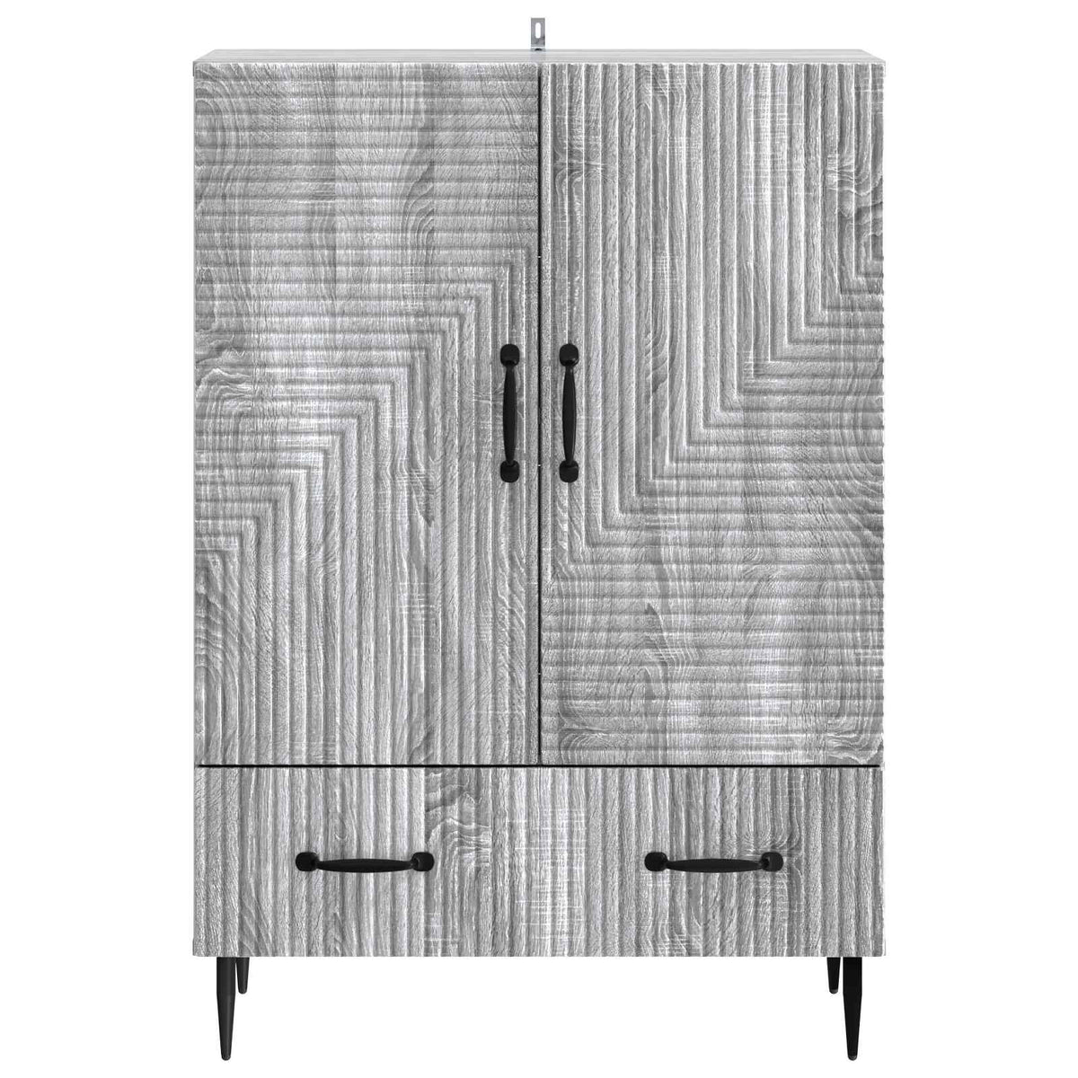 Sideboard Grå sonoma-eg 66 x 34,5 x 95 cm Konstrueret træ