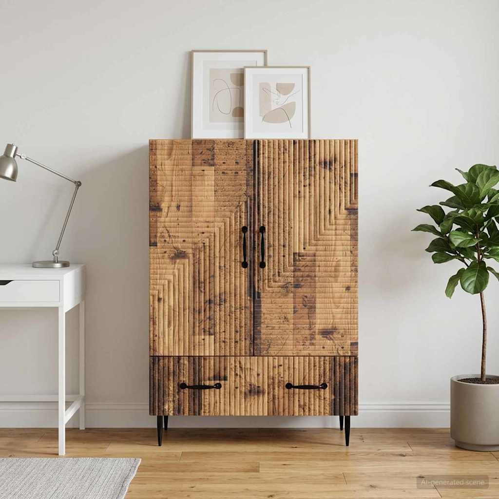 Sideboard Gammelt træ 66 x 34,5 x 95 cm Konstrueret træ