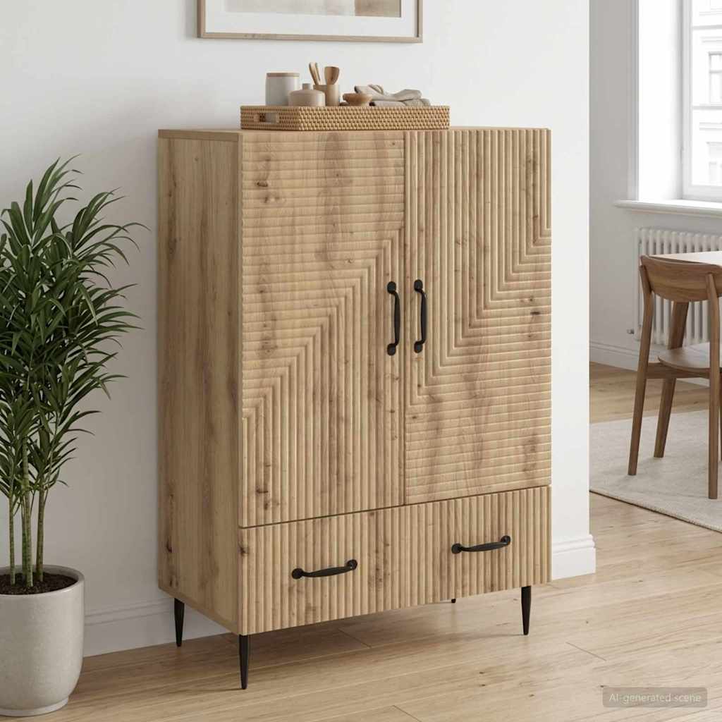 Sideboard Artisan-eg 66 x 34,5 x 95 cm Konstrueret træ