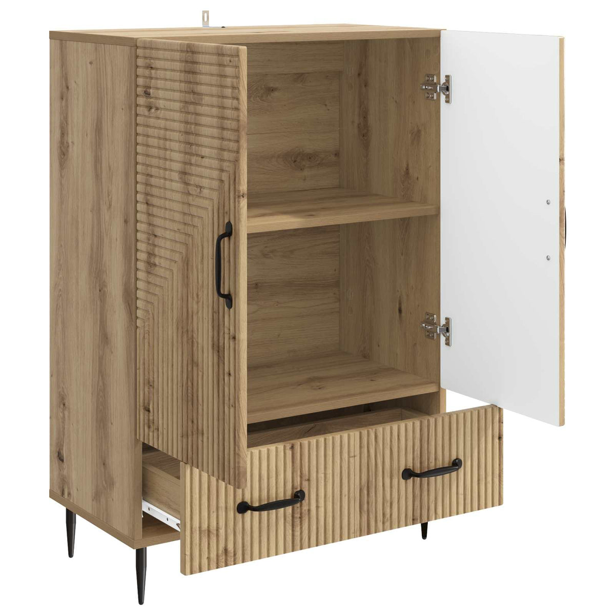 Sideboard Artisan-eg 66 x 34,5 x 95 cm Konstrueret træ