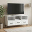 TV-skab med skuffe Hvid 102 x 34,5 x 50 cm Konstrueret træ