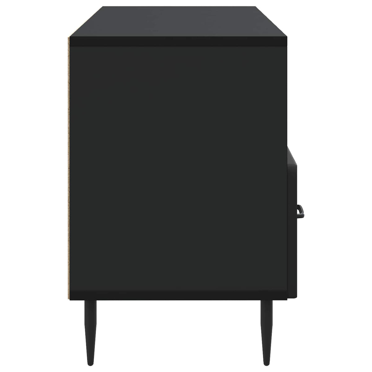 TV-skab med skuffe Sort 102 x 34,5 x 50 cm Konstrueret træ