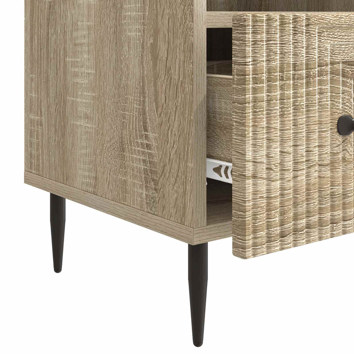 TV-skab med skuffe Sonoma-eg 102 x 34,5 x 50 cm Konstrueret træ