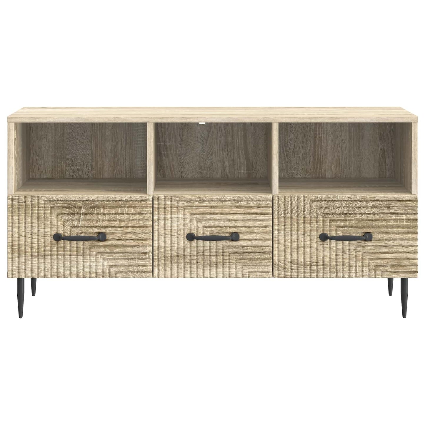 TV-skab med skuffe Sonoma-eg 102 x 34,5 x 50 cm Konstrueret træ
