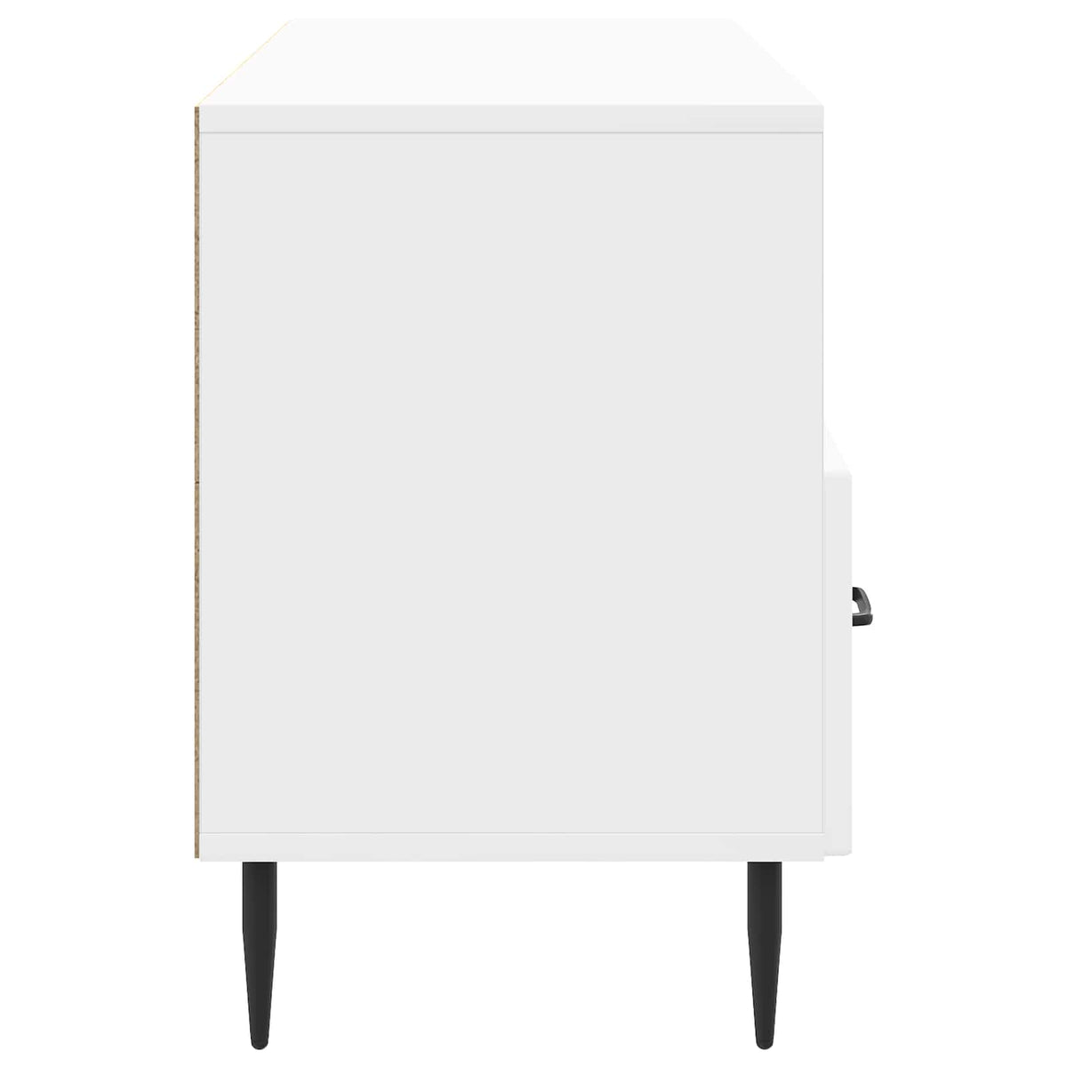 TV-skab Hvid højglans 102 x 34,5 x 50 cm Konstrueret træ