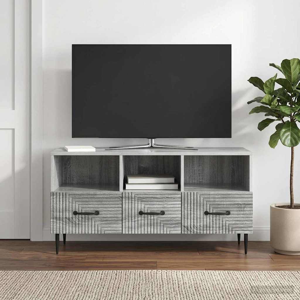 TV-skab Grå sonoma-eg 102 x 34,5 x 50 cm Konstrueret træ