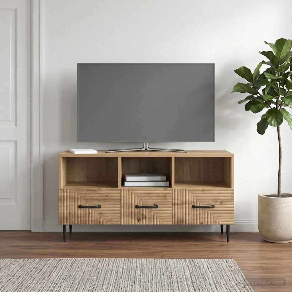 TV-skab 102 x 34,5 x 50 cm Artisan-eg Konstrueret træ