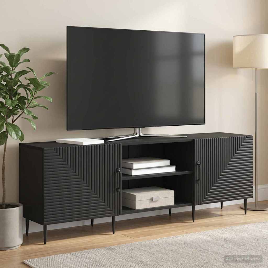 TV-skab 150 x 31 x 50 cm Sort Konstrueret træ