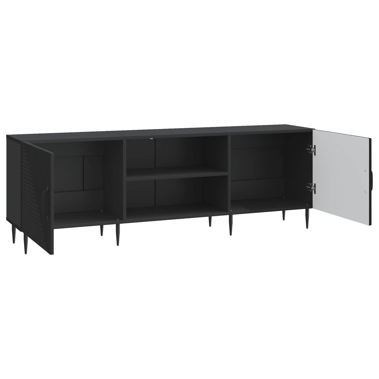 TV-skab 150 x 31 x 50 cm Sort Konstrueret træ
