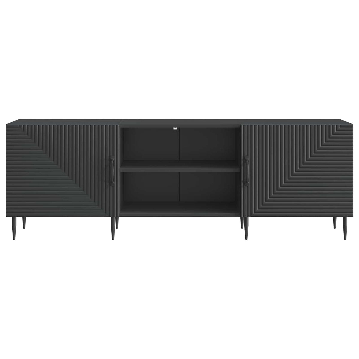 TV-skab 150 x 31 x 50 cm Sort Konstrueret træ
