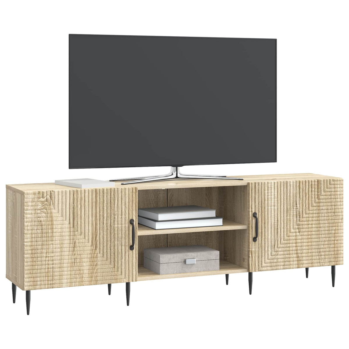 TV-skab 150 x 31 x 50 cm Sonoma-eg Konstrueret træ