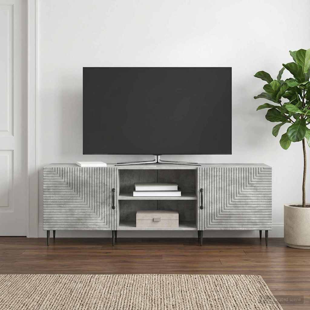 TV-skab 150 x 31 x 50 cm Betongrå Konstrueret træ