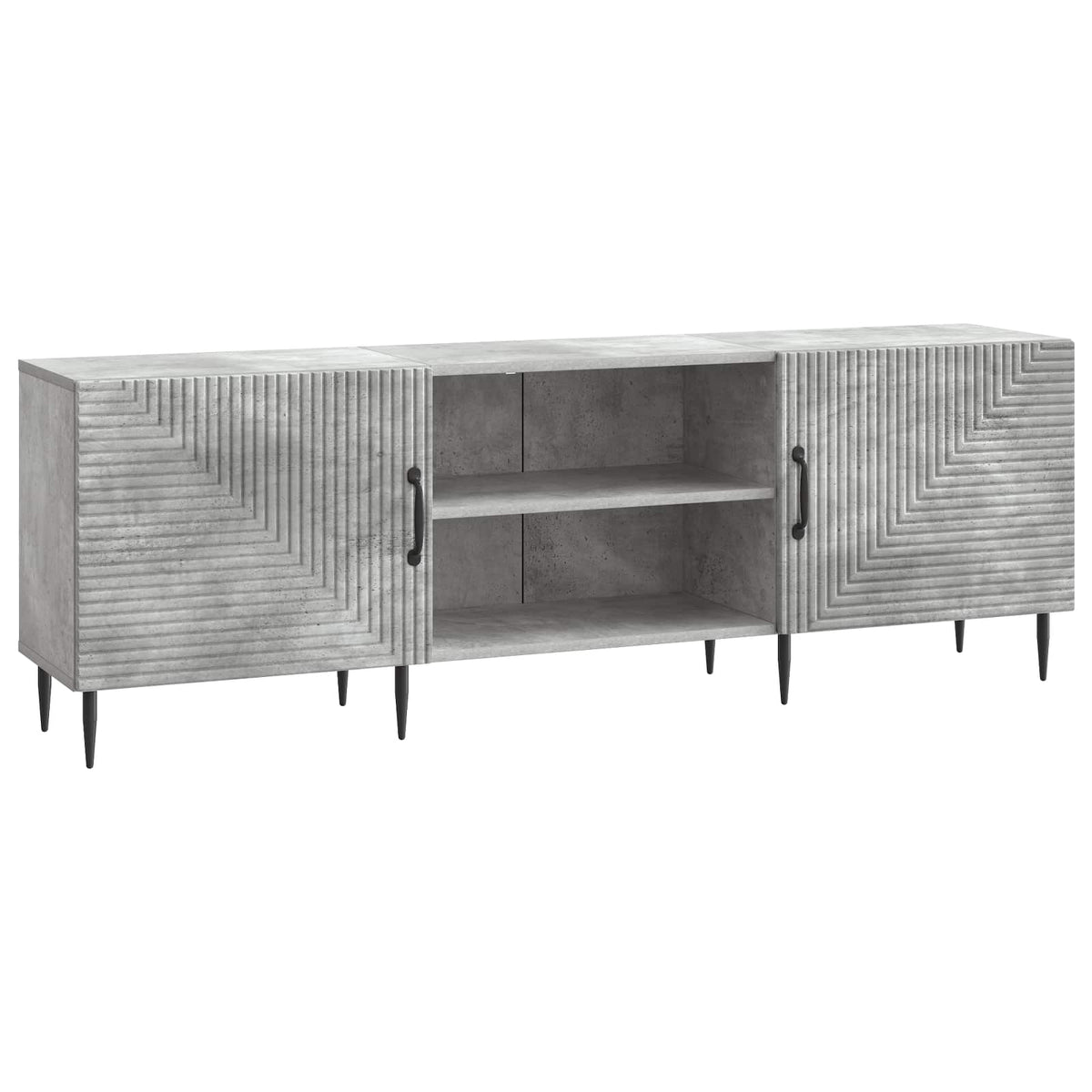 TV-skab 150 x 31 x 50 cm Betongrå Konstrueret træ