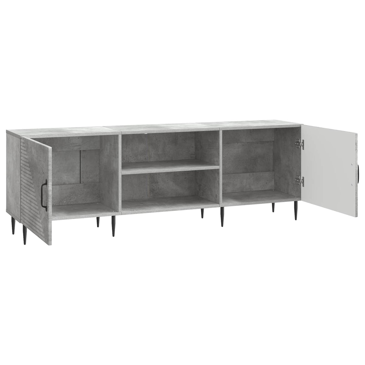 TV-skab 150 x 31 x 50 cm Betongrå Konstrueret træ
