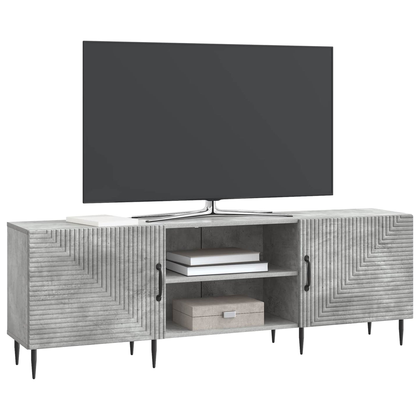 TV-skab 150 x 31 x 50 cm Betongrå Konstrueret træ