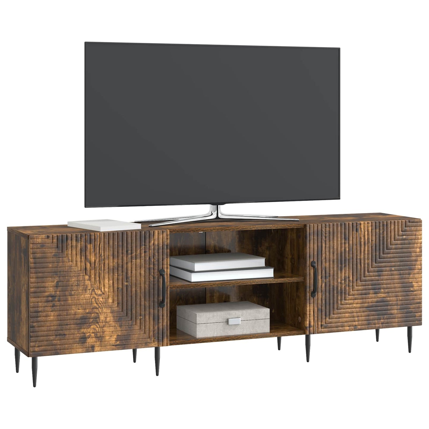 TV-skab 150 x 31 x 50 cm Røget eg Konstrueret træ