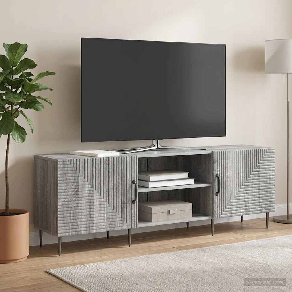 TV-skab 150 x 31 x 50 cm Grå sonoma-eg Konstrueret træ