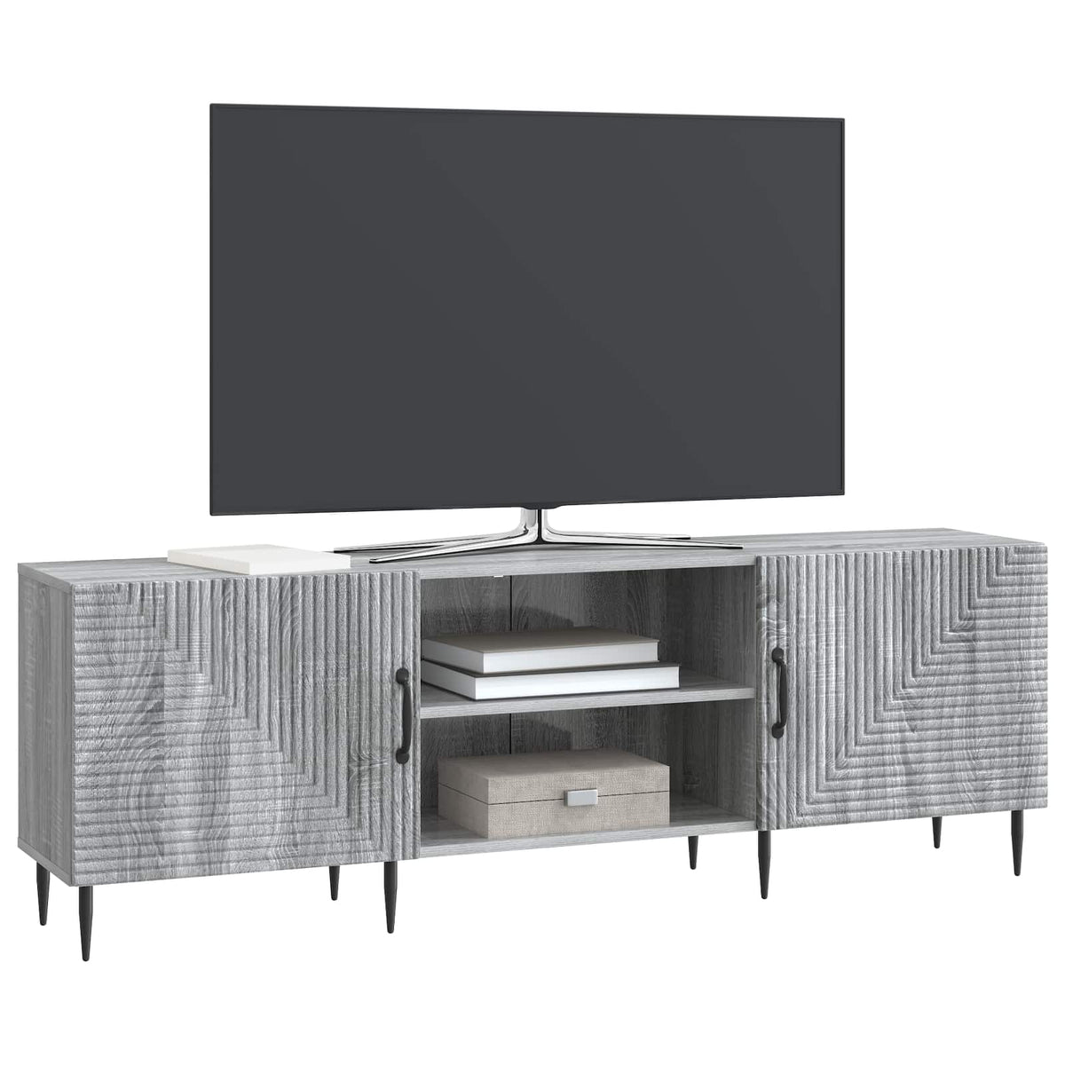 TV-skab 150 x 31 x 50 cm Grå sonoma-eg Konstrueret træ