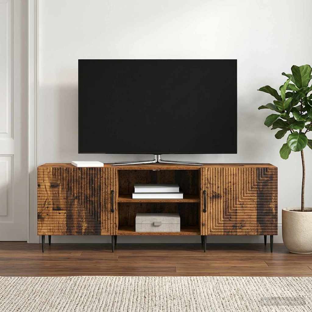 TV-skab 150 x 31 x 50 cm Gammelt træ Konstrueret træ