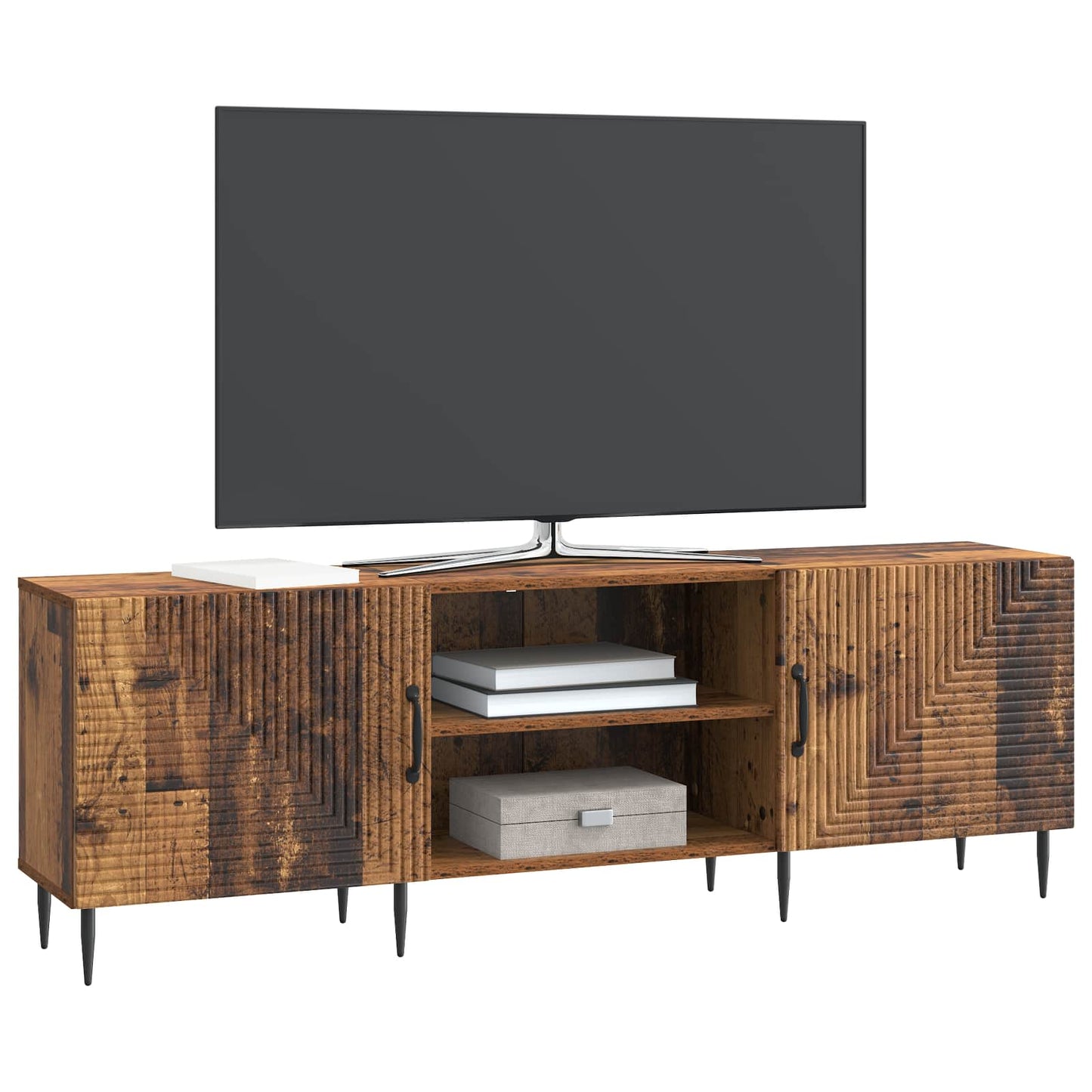 TV-skab 150 x 31 x 50 cm Gammelt træ Konstrueret træ