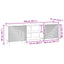 TV-skab 150 x 31 x 50 cm Gammelt træ Konstrueret træ