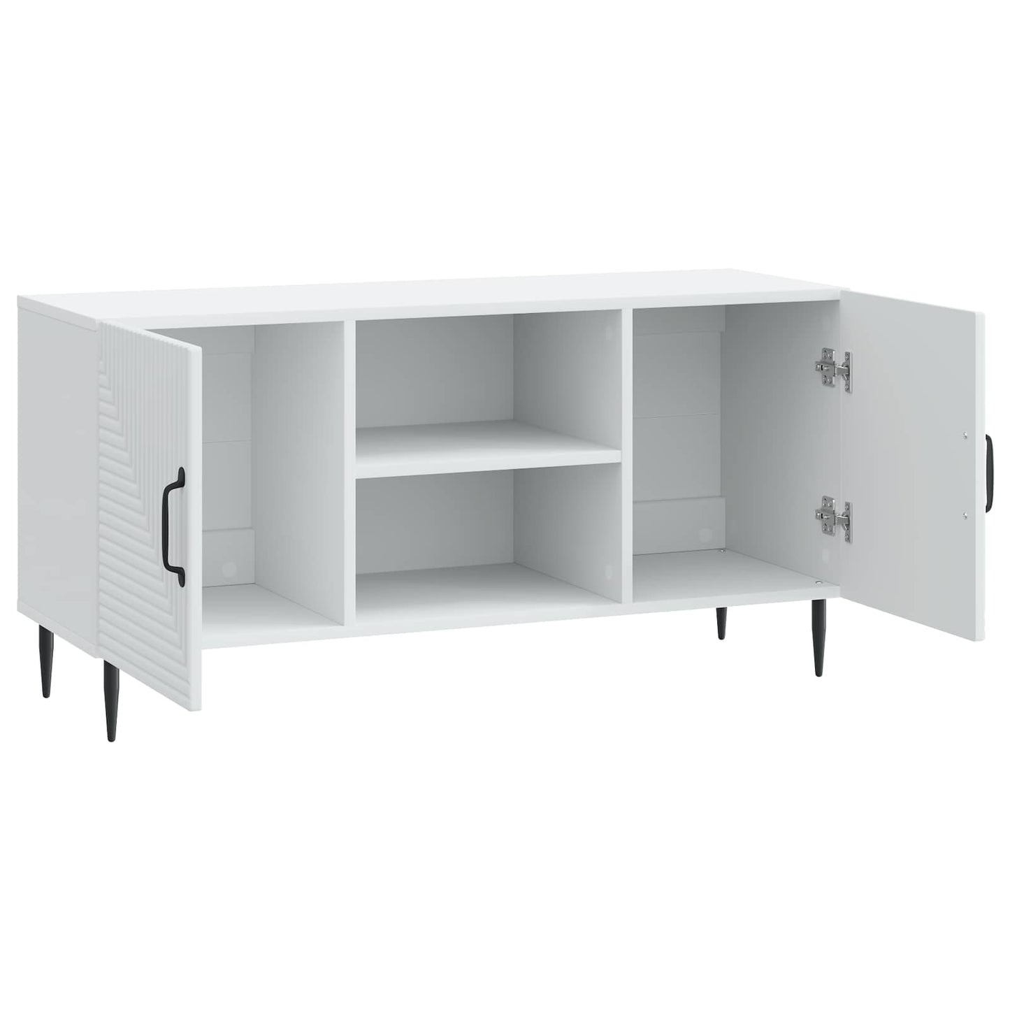 TV-skab Hvid 102 x 34,5 x 50 cm Konstrueret træ