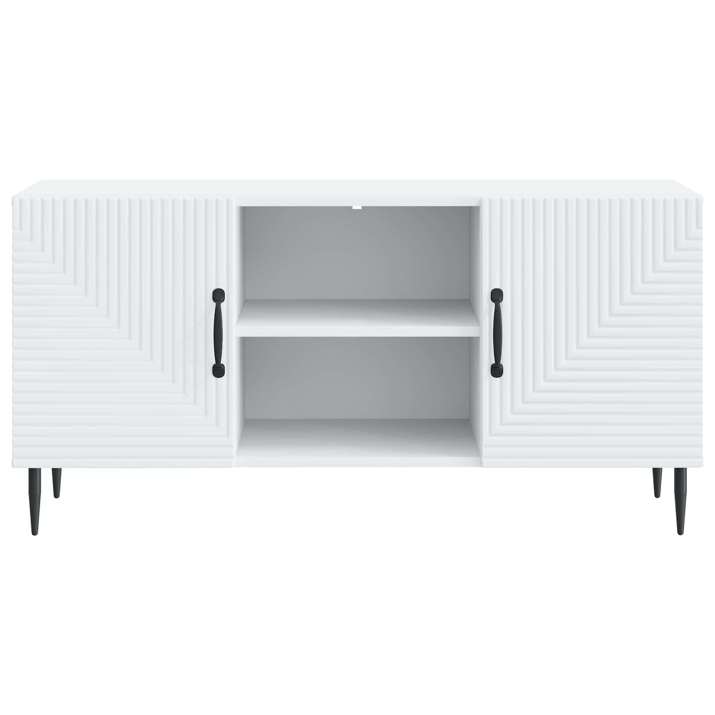 TV-skab Hvid 102 x 34,5 x 50 cm Konstrueret træ