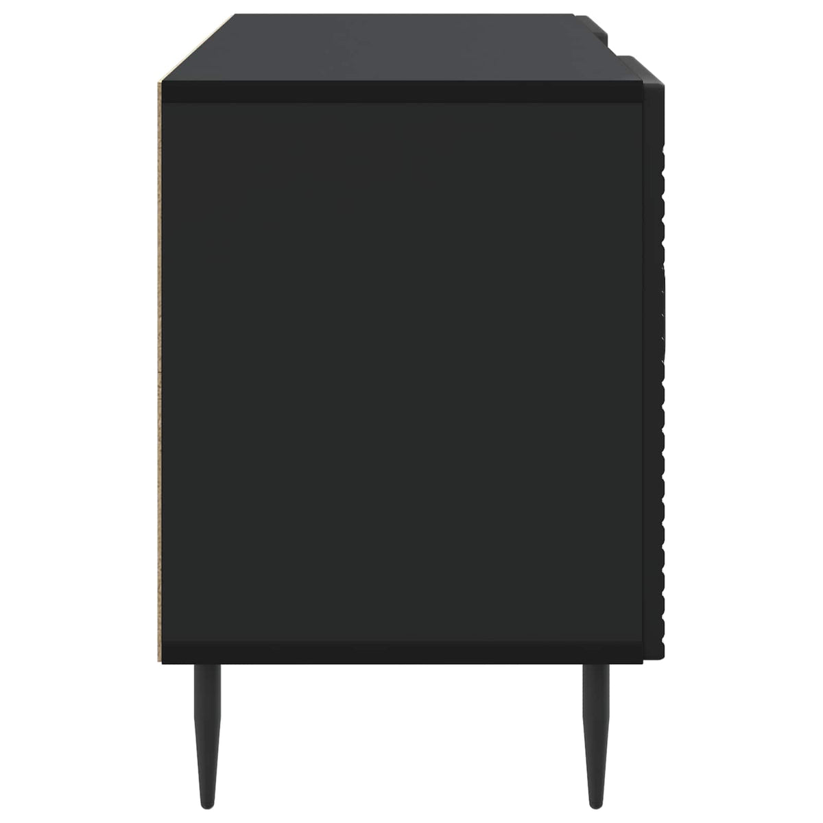 TV-skab Sort 102 x 34,5 x 50 cm Konstrueret træ