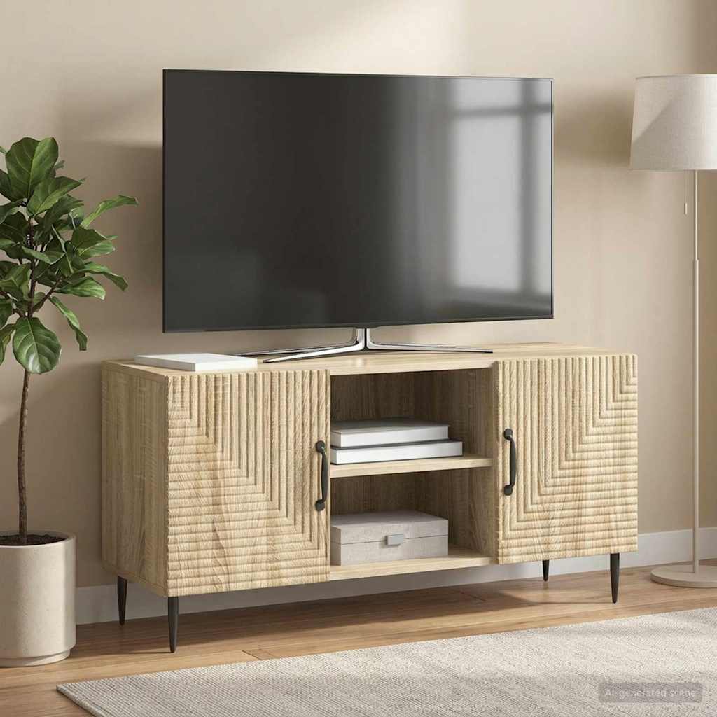 TV-skab Sonoma-eg 102 x 34,5 x 50 cm Konstrueret træ