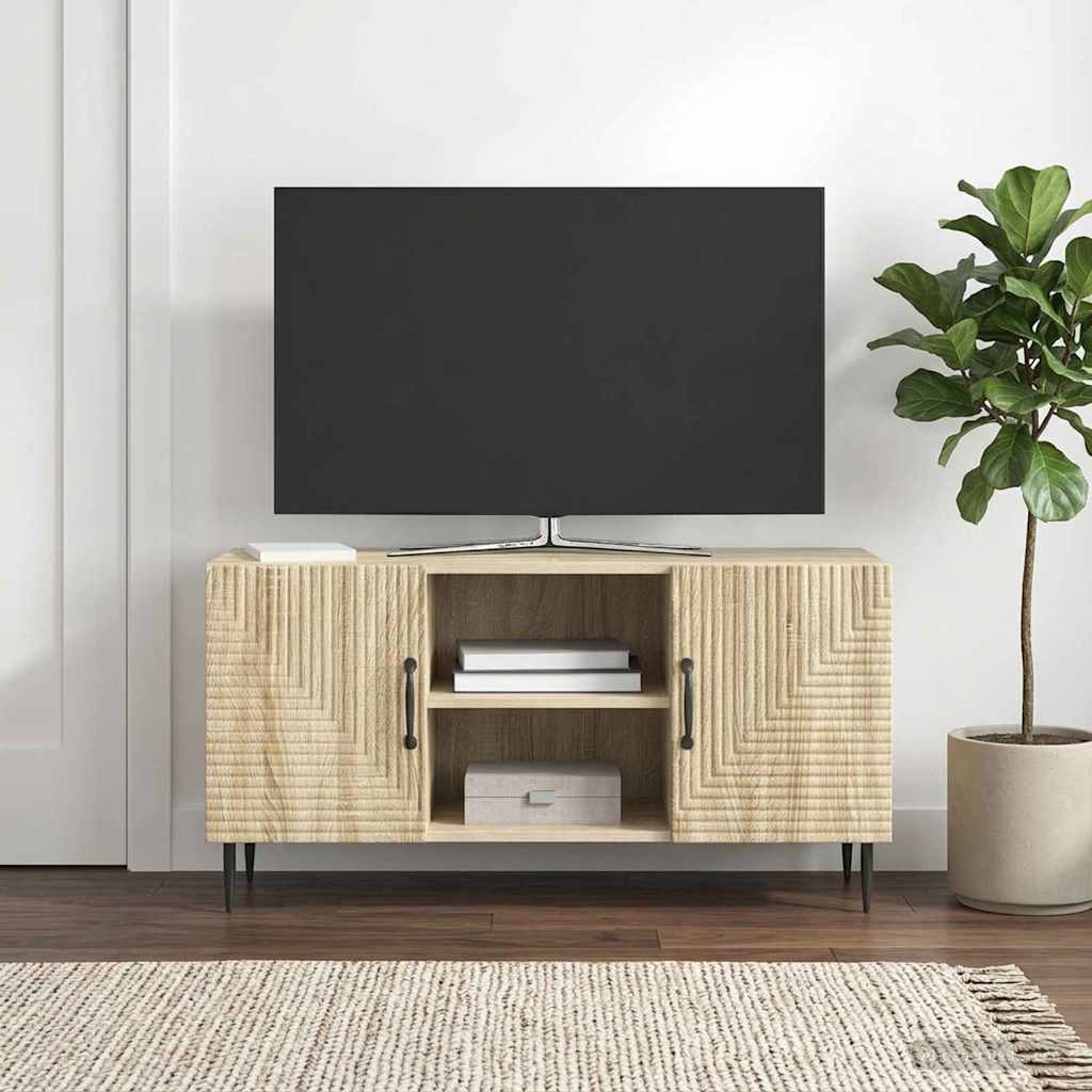TV-skab Sonoma-eg 102 x 34,5 x 50 cm Konstrueret træ