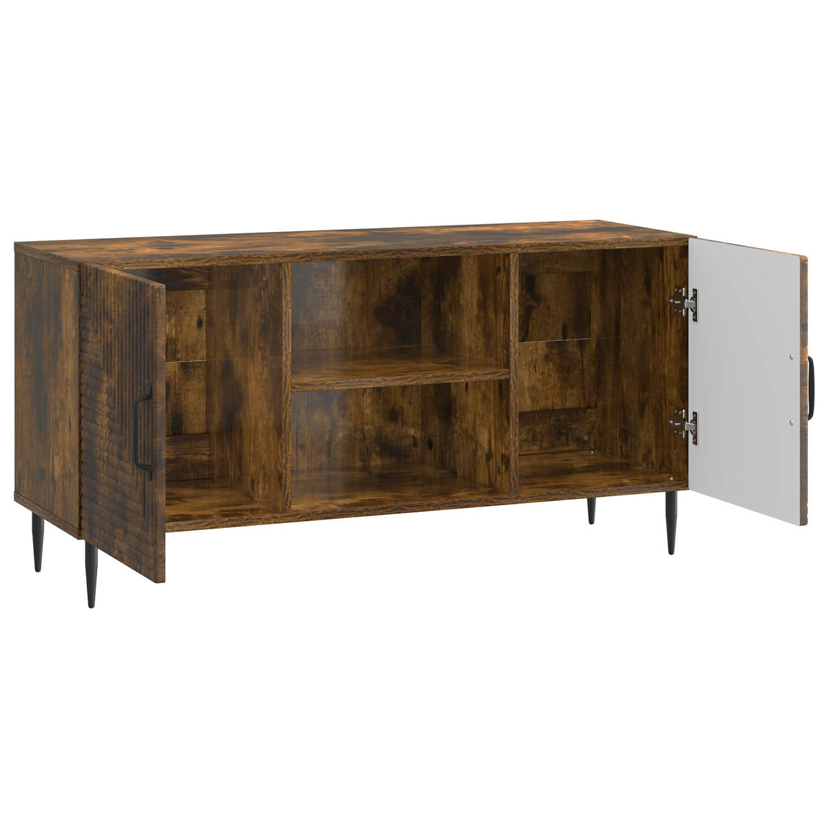 TV-skab Røget eg 102 x 34,5 x 50 cm Konstrueret træ